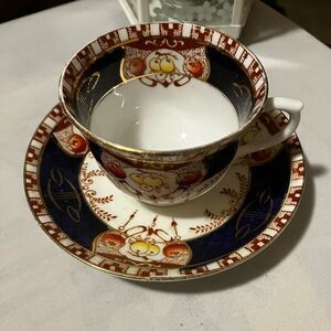 Antique Royal Vale Colclough Imari Cup and Saucer, made in Longton, England.